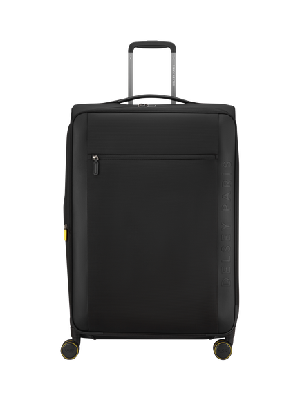 DELSEY Montmartre 3 Large 4-Wheel Trolley Suitcase, 76cm, Black