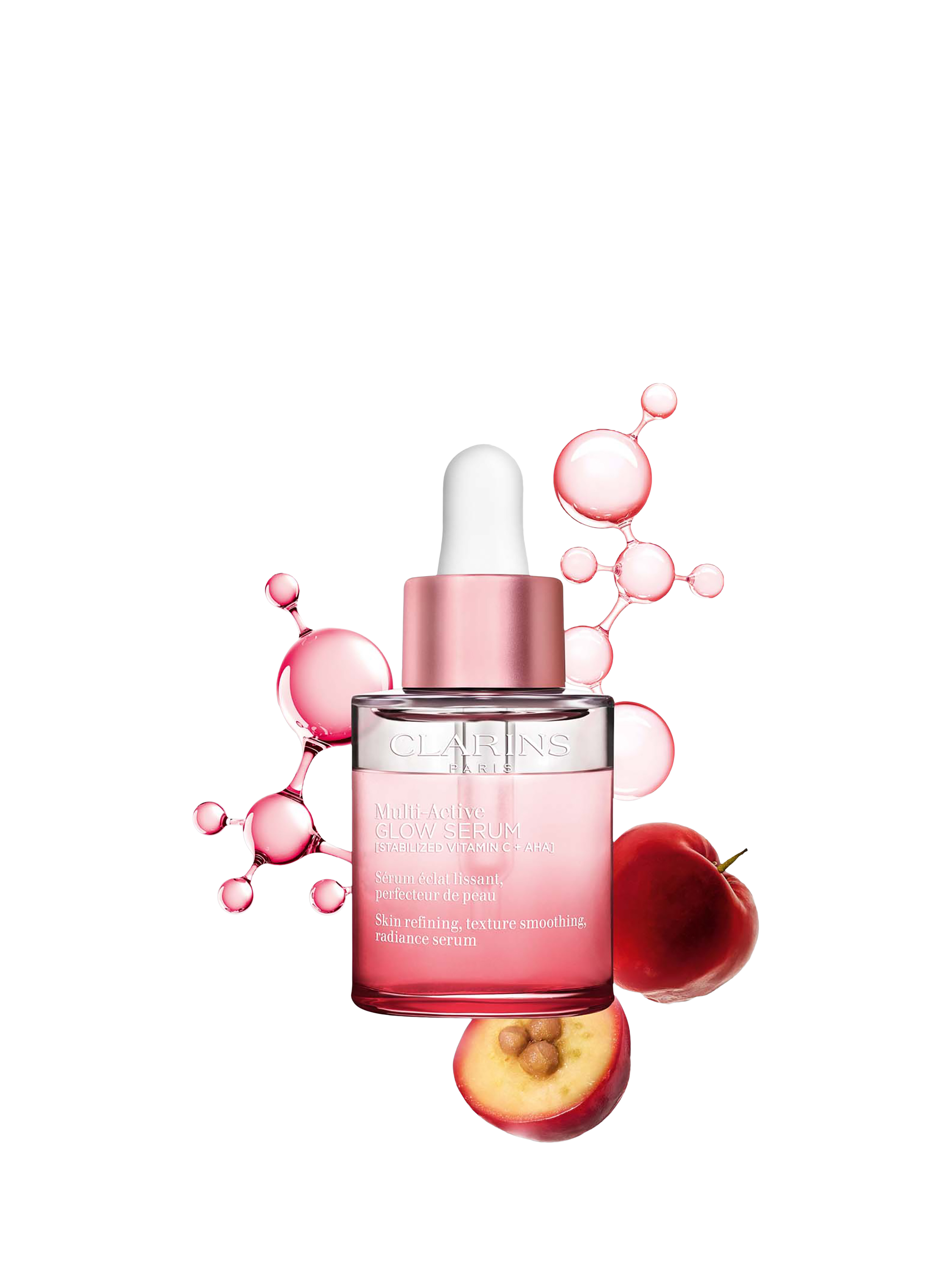 Product image 2 of 9, which shows Clarins Multi-Active Glow Serum, 30ml