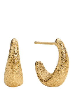 Monica Vinader Antica Textured Small Hoop Earrings, Gold, Gold