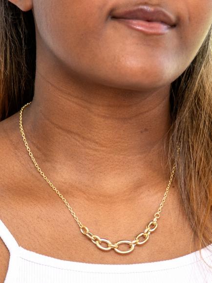 IBB 9ct Yellow Gold Rolo Curb Chain Necklace - view 2, Yellow Gold