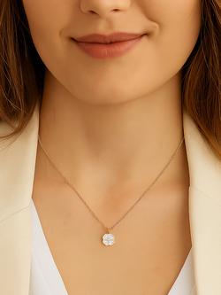 IBB Pearl Clover Pendant, Yellow Gold/Multi - view 2, Yellow Gold/ Multi