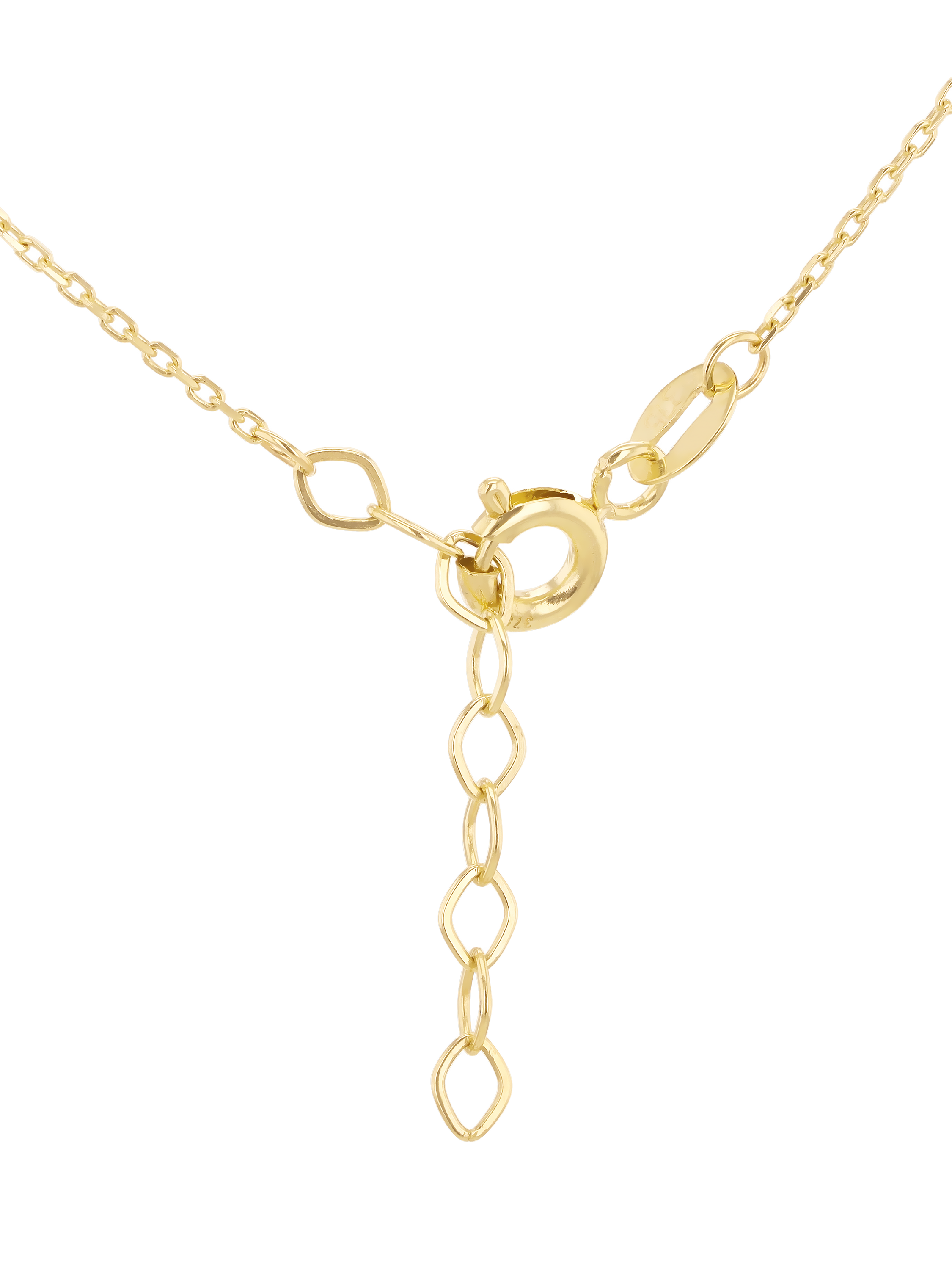Product image 5 of 5, which shows IBB Cubic Zirconia Stone Necklace, Yellow Gold/Multi