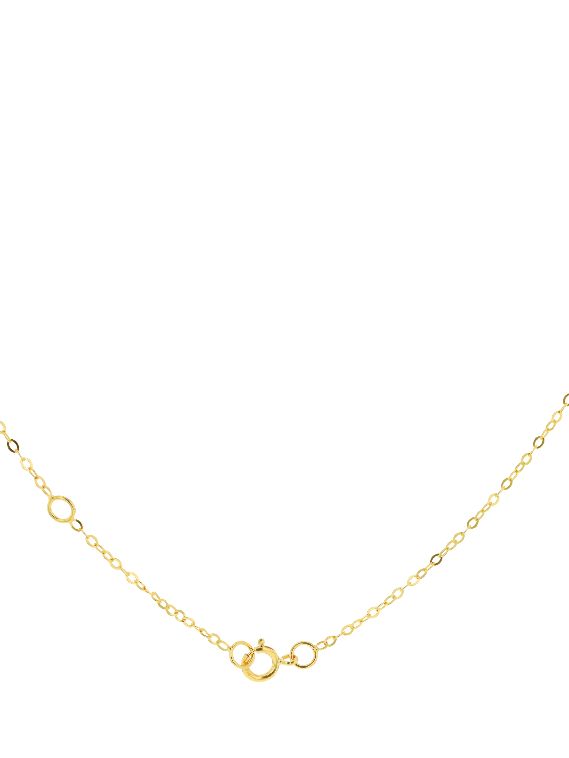 Product image 2 of 3, which shows IBB 9ct Yellow Gold Three Paper Chain Necklace
