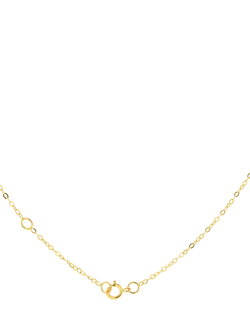 IBB 9ct Yellow Gold Three Paper Chain Necklace - view 2, Yellow Gold