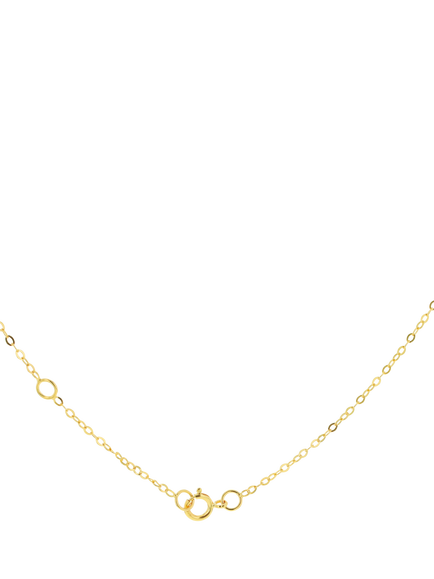 IBB 9ct Yellow Gold Three Paper Chain Necklace - view 2, Yellow Gold