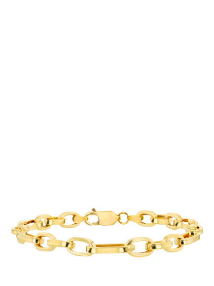 IBB 9ct Yellow Gold Fancy Figaro Bracelet, Yellow Gold