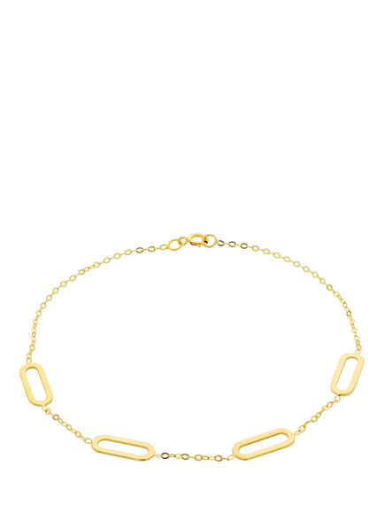 IBB 9ct Yellow Gold Paperclip Link Necklace, Yellow Gold