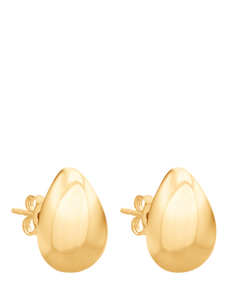 IBB 9ct Yellow Gold Small Teardrop Stud Earrings, Yellow Gold