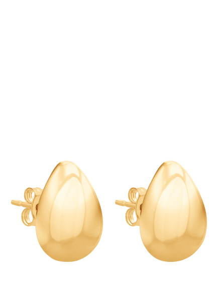 IBB 9ct Yellow Gold Small Teardrop Stud Earrings, Yellow Gold