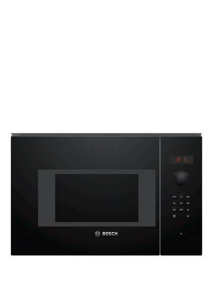 Bosch OUTLET Series 4 BFL523MB0B Built-in Microwave, Like New, Black, Black