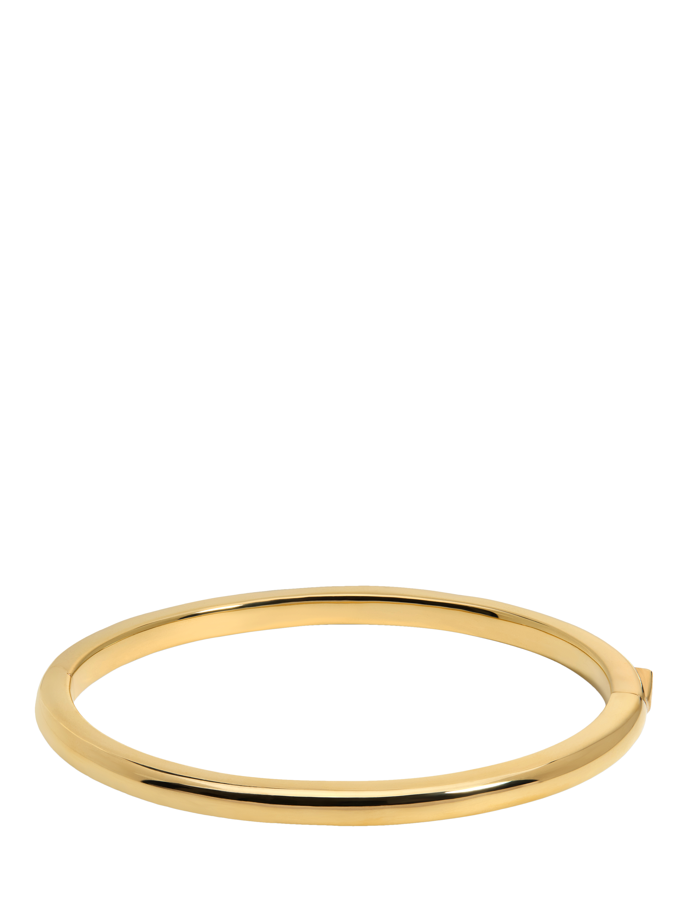 Product image 1 of 4, which shows Monica Vinader Kate Young Bangle Polished Bangle, Gold, L