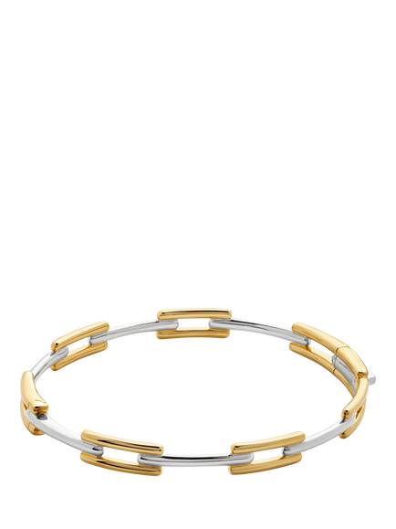 Monica Vinader Signature Link Bangle, Gold/Silver, Gold/Silver