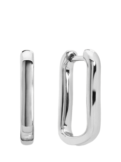 Monica Vinader Alta Hoop Earrings, Silver