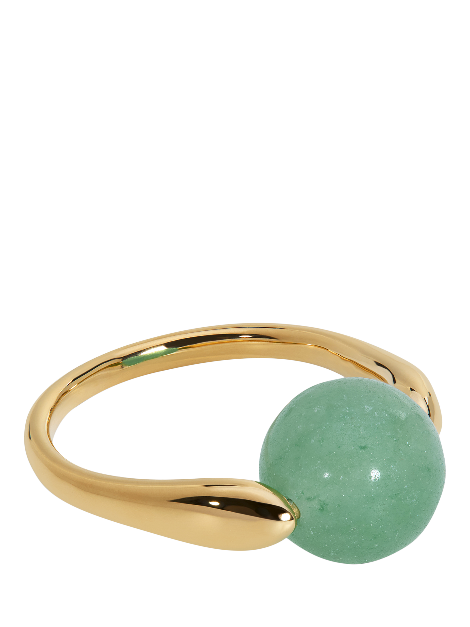 Braziliaanse groene aventurijn 925 zilveren ring, 1,98ct