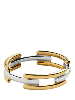 Monica Vinader Signature Stack Ring, Gold/Silver, Gold/Silver