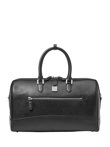 Aspinal of London Connaught Leather Flight Bag, Black - view 2, Black
