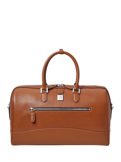 Aspinal of London Connaught Leather Flight Bag, Tan - view 2, Tan