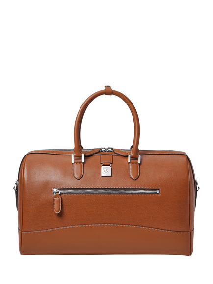 Aspinal of London Connaught Leather Flight Bag, Tan - view 2, Tan