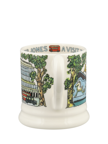 Emma Bridgewater Peter Jones Earthenware Mug, 300ml - view 2, Multi Multi