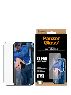 PanzerGlass Ultra-Wide Screen Protector for iPhone 17 Air, Clear