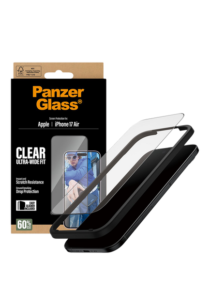 PanzerGlass Ultra-Wide Screen Protector for iPhone 17 Air - view 2, Clear