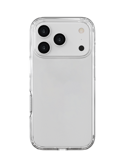 QDOS Hybrid Case for iPhone 17 Pro, Clear, Clear