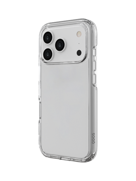 QDOS Hybrid Case for iPhone 17 Pro, Clear - view 2, Clear