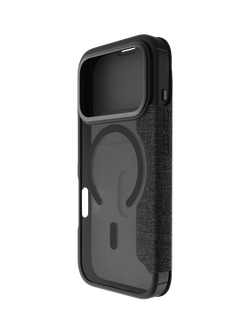 QDOS Hybrid Fold Folio Case for iPhone 17 Pro, Clear/Black - view 2, Clear/Black