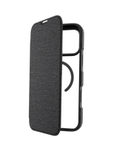 QDOS Hybrid Fold Folio Case for iPhone 17 Pro Max, Clear/Black