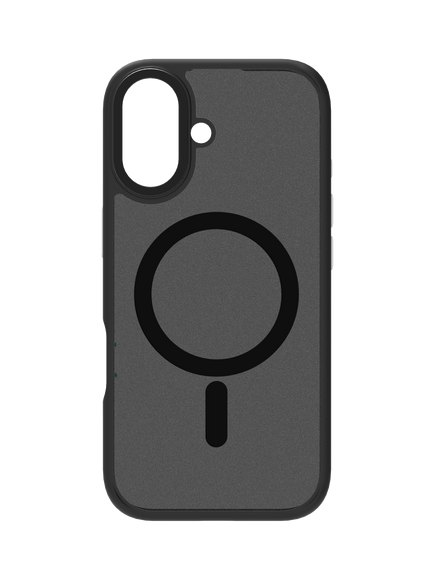 QDOS Hybrid Drop Soft Touch Case for iPhone 17, Black/Frosted, Black/Frosted