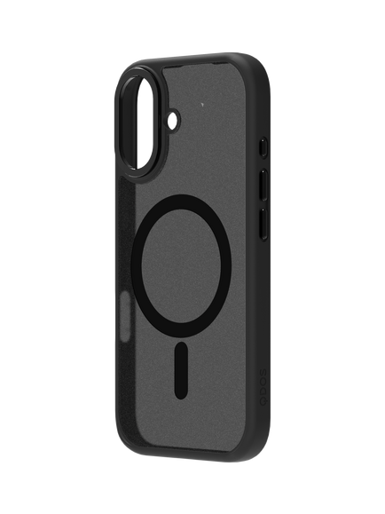 QDOS Hybrid Drop Soft Touch Case for iPhone 17, Black/Frosted - view 2, Black/Frosted