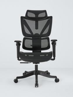 John Lewis Ryder High Back Office Chair, Black - view 2, Black