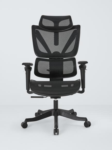 John Lewis Ryder High Back Ergonomic Office Chair, Black - view 2, Black