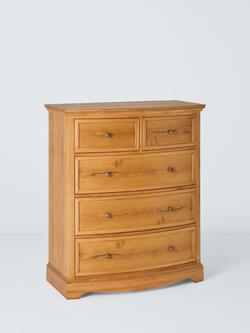 John Lewis Weathered Oak 5 Drawer Chest, Oak, Oak