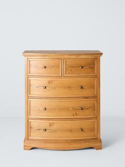 John Lewis Weathered Oak 5 Drawer Chest, Oak - view 2, Oak