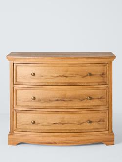 John Lewis Weathered Oak 3 Drawer Chest, Oak - view 2, Oak