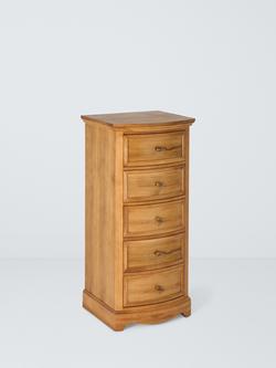 John Lewis Weathered Oak 5 Drawer Tallboy Chest, Oak, Oak