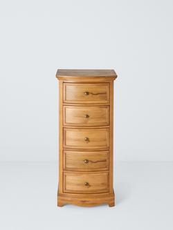 John Lewis Weathered Oak 5 Drawer Tallboy Chest, Oak - view 2, Oak