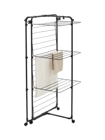 Brabantia HangOn Tower Airer, 23m, Black - view 2, Black