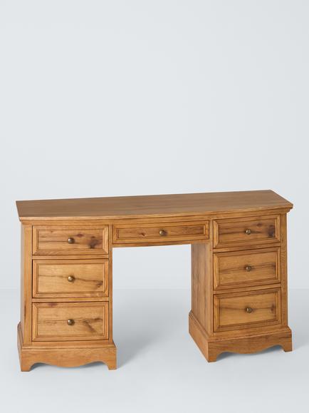 John Lewis Weathered Oak 7 Drawer Dressing Table, Oak, Oak