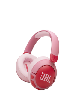 JBL Junior 470NC Volume Limiting Noise Cancelling Wireless Bluetooth Over-Ear Headphones with Mic/Remote, Pink