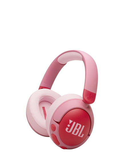 JBL Junior 470NC Volume Limiting Noise Cancelling Wireless Bluetooth Over-Ear Headphones with Mic/Remote, Pink
