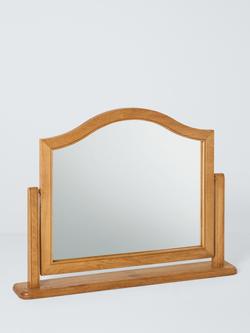 John Lewis Weathered Oak Dressing Table Mirror, Oak, Oak