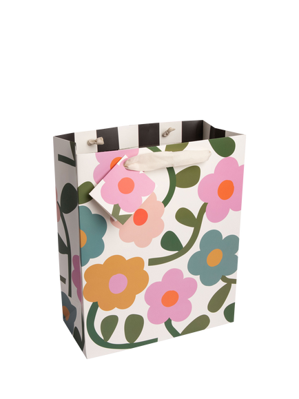 Caroline Gardner Flowers Gift Bag, Multi, Multi