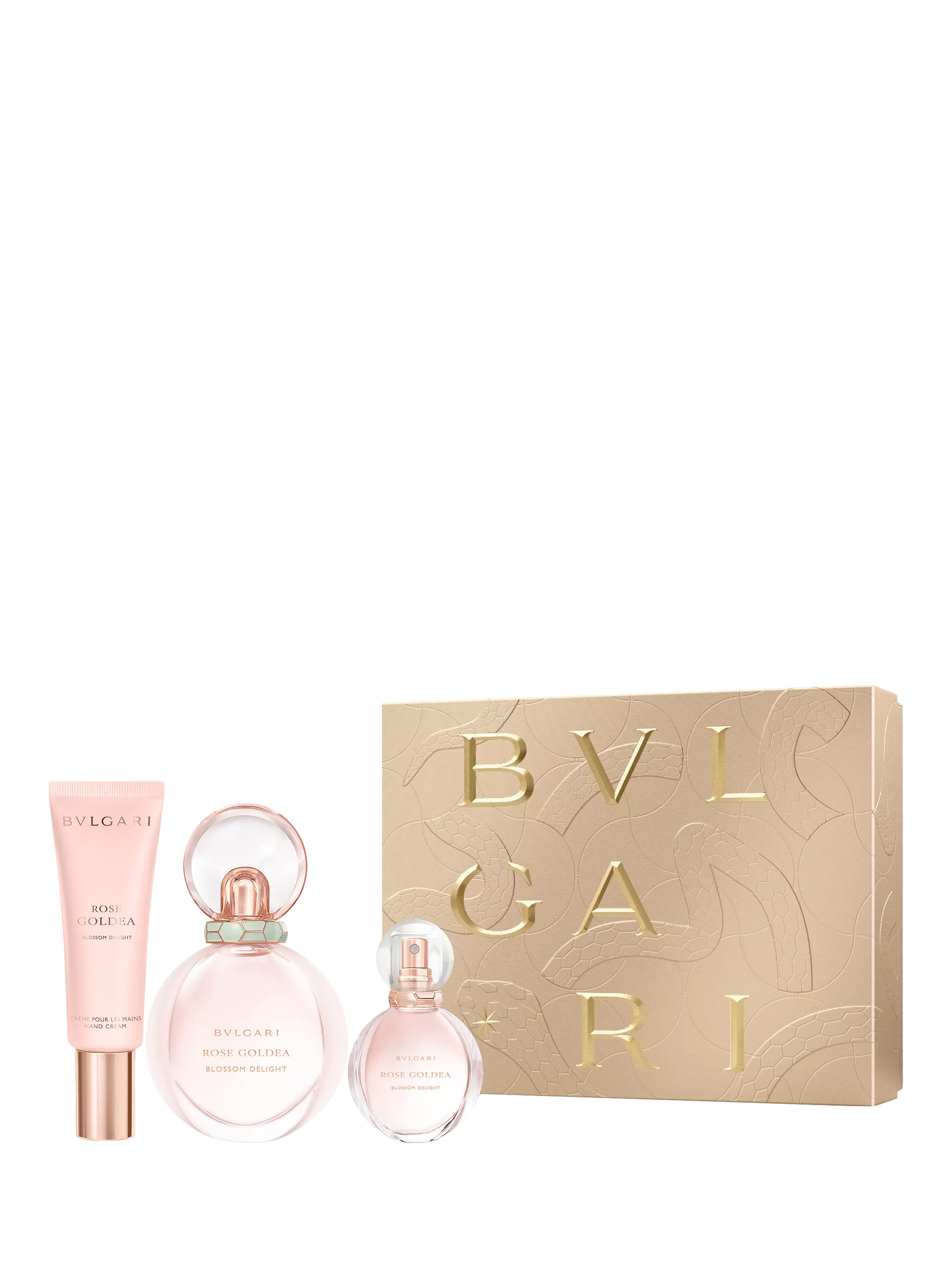 BVLGARI ROSE GOLDEA BLOSSOM DELIGHT セット Bvlgari Rose Goldea Blossom Delight Gift Set Beauty Pouch, 75ml +