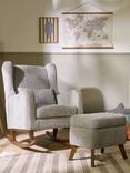 Tutti Bambini Harper Wingback Rocking Chair & Storage Footstool