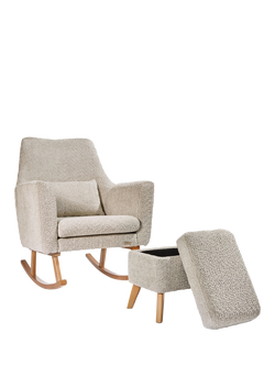 Tutti Bambini Oscar Luxe Rocking Chair & Storage Footstool, Mushroom