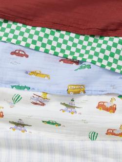 John Lewis Discovery Transport Muslin Squares, Pack of 6, Multi - view 2, Multi