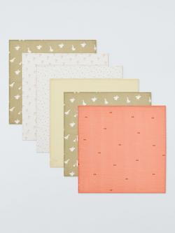 John Lewis Discovery Wonder Muslin Squares, Pack of 6, Multi, Multi