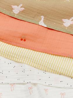 John Lewis Discovery Wonder Muslin Squares, Pack of 6, Multi - view 2, Multi